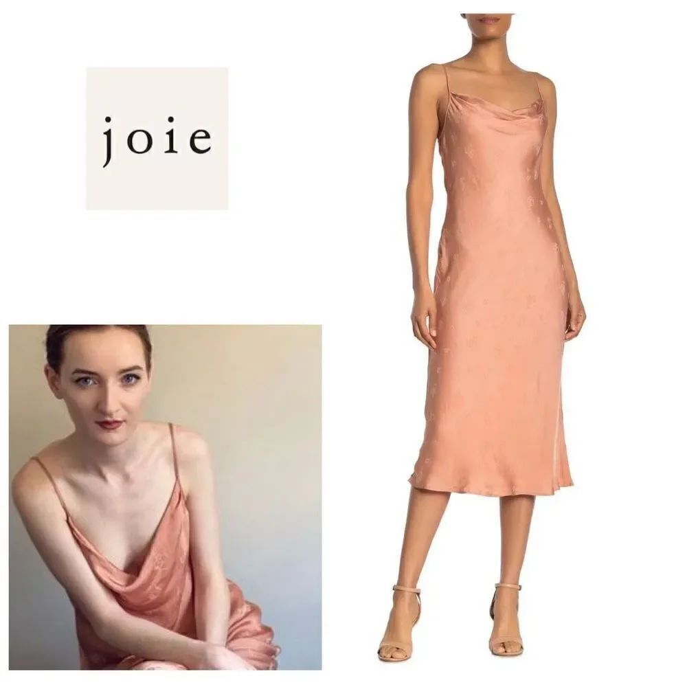 New. JOIE blush silky slip dress. Size small. Retails $348